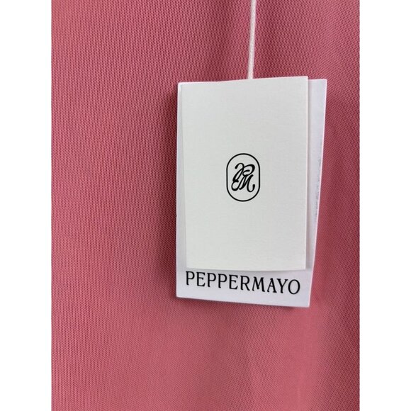 PepperMayo women's 2 peach Katiya maxi dress off shoulder wrap style‎ sleeveless - Picture 9 of 13